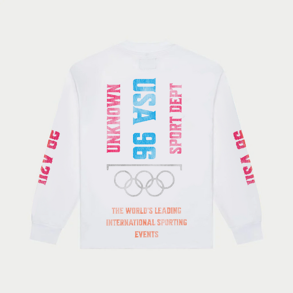 Unknown “ Sporting “ Long Sleeve White