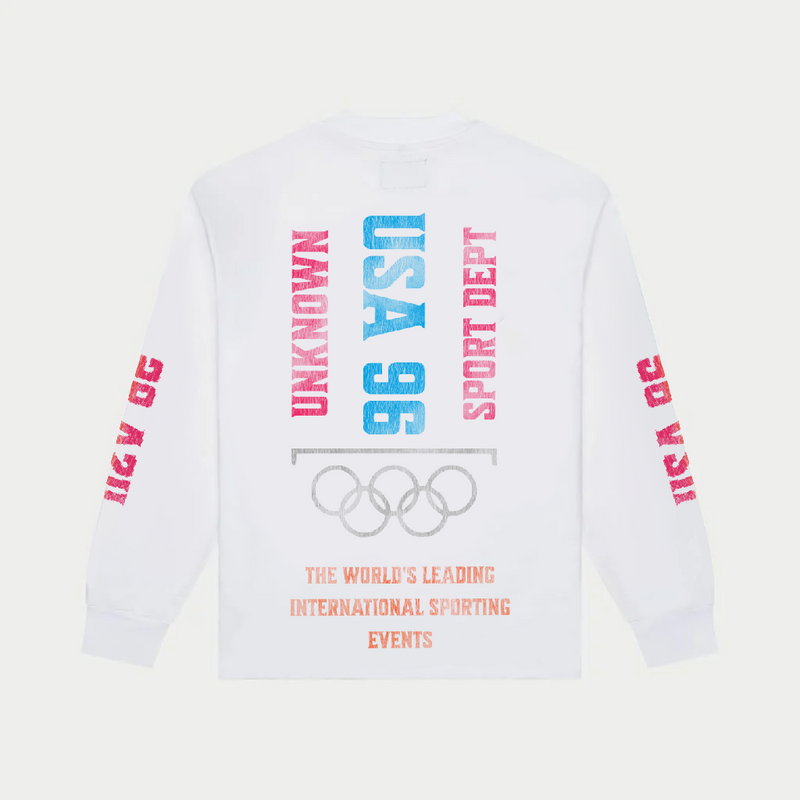 Unknown “ Sporting “ Long Sleeve White